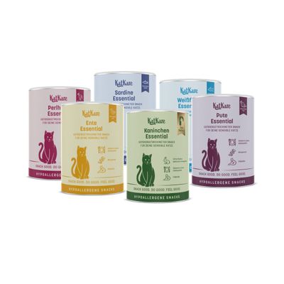 KatKare Cat Treats Box Hypoallergene Genuss-Vielfalt