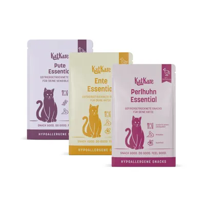 KatKare Cat Treats Schnupperbox Hypoallergener Geflügelgenuss KatKare Cat Treats Schnupperbox Hypoallergener Geflügelgenuss