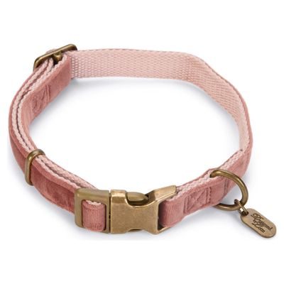 Designed by Lotte Hundehalsband Velura pink