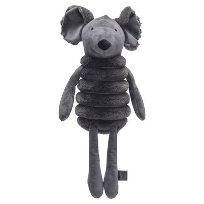 Designed by Lotte Hundespielzeug Reza Maus anthrazit aus Plüsch