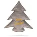 Designed by Lotte Hundespielzeug Weihnachtsbaum aus Samt grau