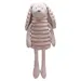 Designed by Lotte Hundespielzeug Reza Hase XL rosa aus Plüsch