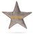 Designed by Lotte Hundespielzeug X-Mas Stern aus Samt grau