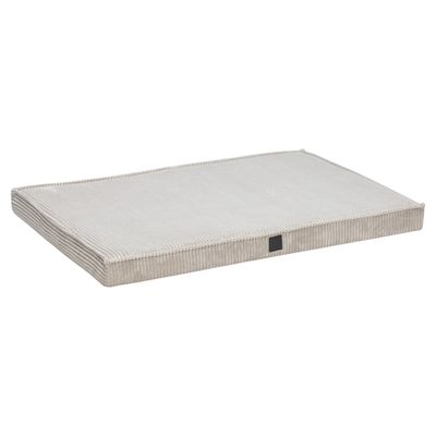 Designed by Lotte Orthopädisches Hundekissen Ribbed hellgrau