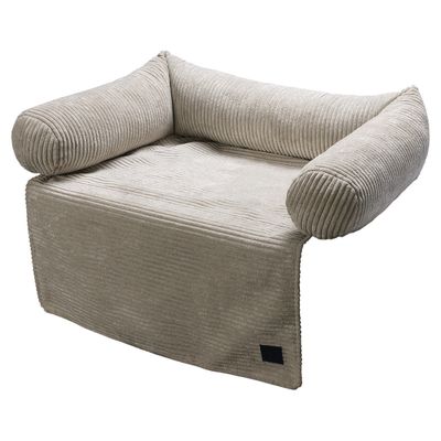Designed by Lotte Couchkissen Ribbed hellgrau