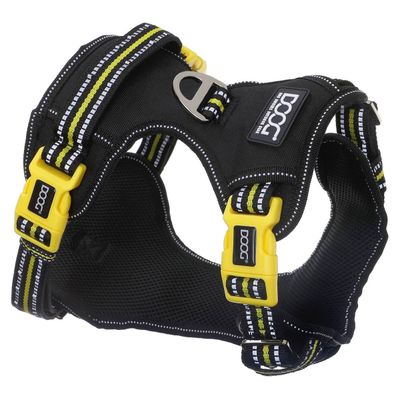 DOOG Neotech Geschirr Bolt schwarz/gelb