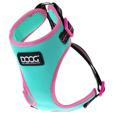DOOG Neopren Geschirr Rin Tin Tin grün/pink DOOG Neopren Geschirr Rin Tin Tin grün/pink