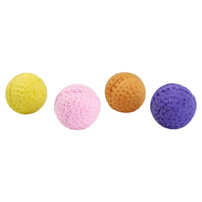Beeztees Katzenspielzeug Soft Spielball aus Moosgummi - 4 Stück Beeztees Katzenspielzeug Soft Spielball aus Moosgummi - 4 Stück