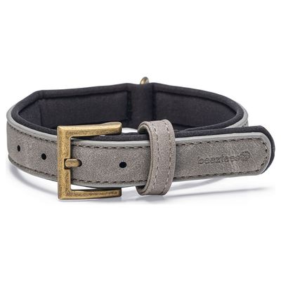 Beeztees Hundehalsband Balacron Ax Kunstleder grau