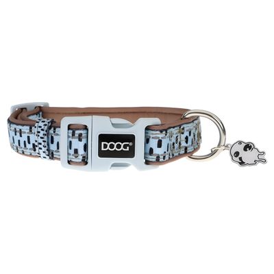 DOOG Halsband Dash blau/grau