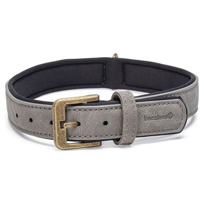 Beeztees Hundehalsband Balacron Ax Kunstleder grau