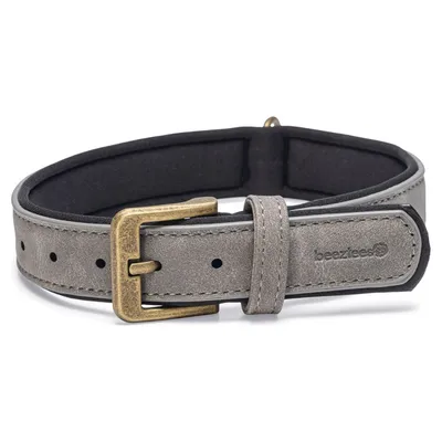 Beeztees Hundehalsband Balacron Ax Kunstleder grau Beeztees Hundehalsband Balacron Ax Kunstleder grau