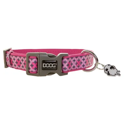 DOOG Halsband Toto pink/schwarze Sterne DOOG Halsband Toto pink/schwarze Sterne