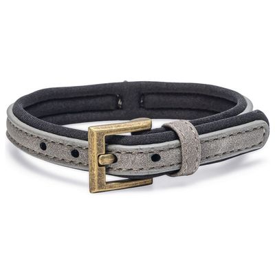 Beeztees Hundehalsband Balacron Ax Kunstleder grau