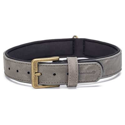 Beeztees Hundehalsband Balacron Ax Kunstleder grau