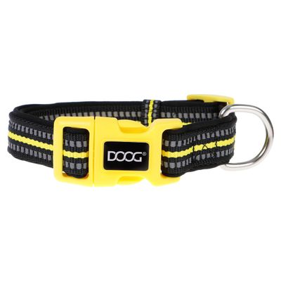 DOOG Neon Halsband Bolt schwarz/gelb