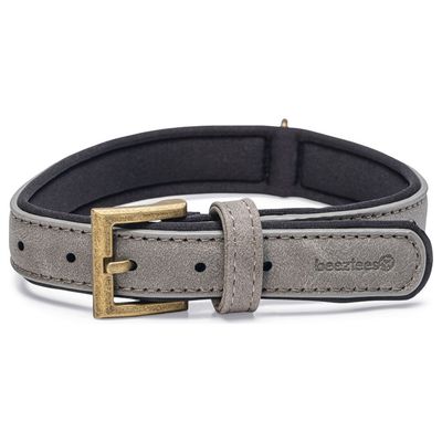Beeztees Hundehalsband Balacron Ax Kunstleder grau