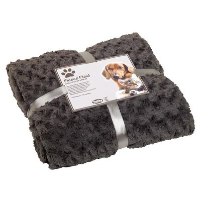 Nobby Katzendecke Fleece Plaid Super Soft grau