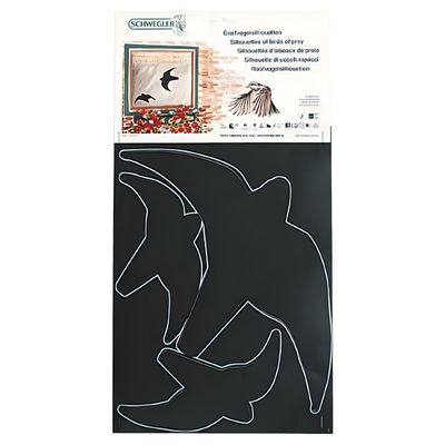 Erdtmanns Greifvogel-Silhouette schwarz