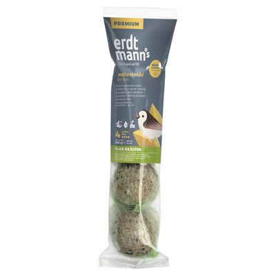 Erdtmanns 4 Meisenknödel PLUS KRÄUTER mit Netz 350 g