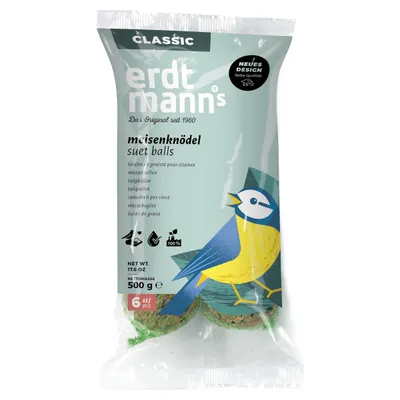 Erdtmanns 6 Meisenknödel im Polybeutel 500 g Erdtmanns 6 Meisenknödel im Polybeutel 500 g
