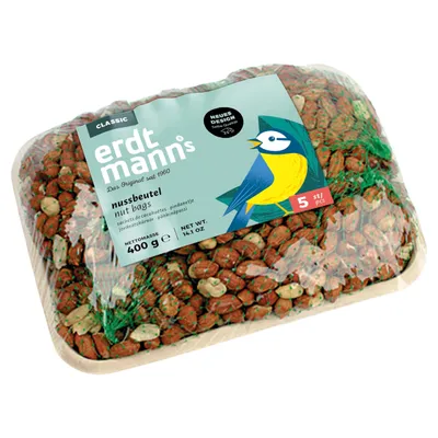 Erdtmanns 5 Nussbeutel auf Schale 400 g Erdtmanns 5 Nussbeutel auf Schale 400 g