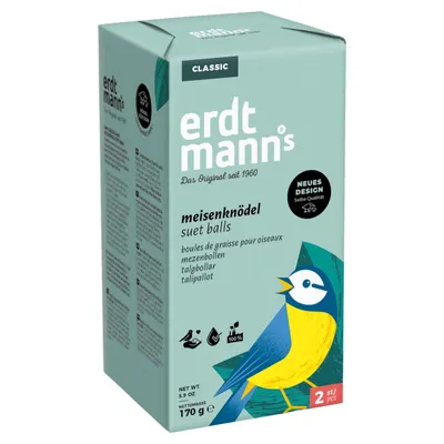 Erdtmanns 2 Meisenknödel in Faltschachtel 170 g Erdtmanns 2 Meisenknödel in Faltschachtel 170 g