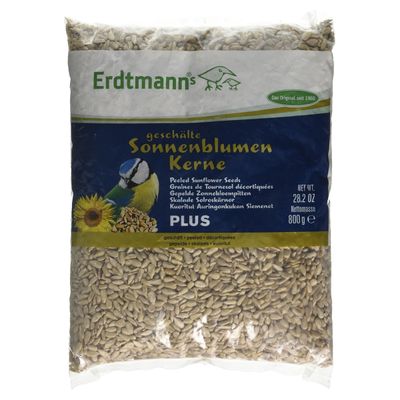 Erdtmanns geschälte Sonnenblumenkerne PLUS 800 g im Flachbeutel
