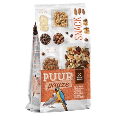 Witte Molen Puur pauze Snack Müsli für Papageien Nüsse 750 g