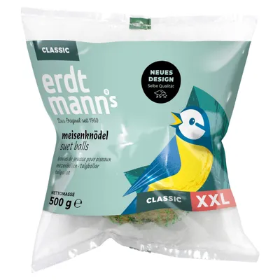 Erdtmanns Meisenknödel XXL 500 g im Polybeutel Erdtmanns Meisenknödel XXL 500 g im Polybeutel