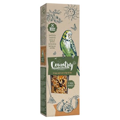 Witte Molen Country Knabbersticks Wellensittich Aprikose & Feige 60 g