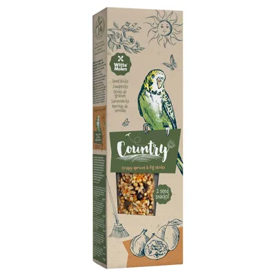 Witte Molen Country Knabbersticks Wellensittich Aprikose & Feige 60 g Witte Molen Country Knabbersticks Wellensittich Aprikose & Feige 60 g