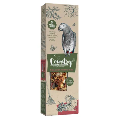 Witte Molen Country Knabbersticks Papagei Apfel & Holunderbeere 140 g Witte Molen Country Knabbersticks Papagei Apfel & Holunderbeere 140 g