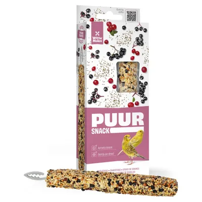 Witte Molen Puur Sticks Kanarien Holunderbeere & Chia 60 g Witte Molen Puur Sticks Kanarien Holunderbeere & Chia 60 g