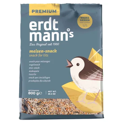 Erdtmanns Meisen-Snack PLUS 800 g im Standbeutel Erdtmanns Meisen-Snack PLUS 800 g im Standbeutel
