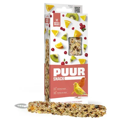 Witte Molen Puur Sticks Kanarien Moosbeere & Kiwi 60 g Witte Molen Puur Sticks Kanarien Moosbeere & Kiwi 60 g