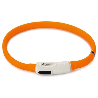 Beeztees Hundehalsband Safety Gear Dogini USB orange