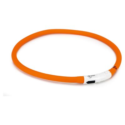 Beeztees Hundehalsband Safety Gear Dogini USB orange