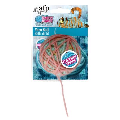AFP Katzenspielzeug Knotty Habit Ball aus Garn