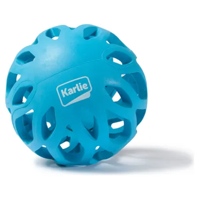 Karlie Gummispielball Koko blau, mittelgroß Karlie Gummispielball Koko blau, mittelgroß