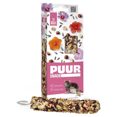 Witte Molen Puur Knabbersticks Haselnuss & Hibiskus 90 g Witte Molen Puur Knabbersticks Haselnuss & Hibiskus 90 g