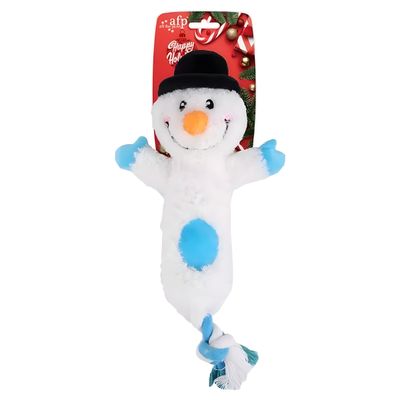 AFP Hundespielzeug Happy Holidays Merry Tug & Fetch Schneemann