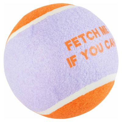 Coockoo Hundespielzeug Tennisball Fetch Me lila/orange