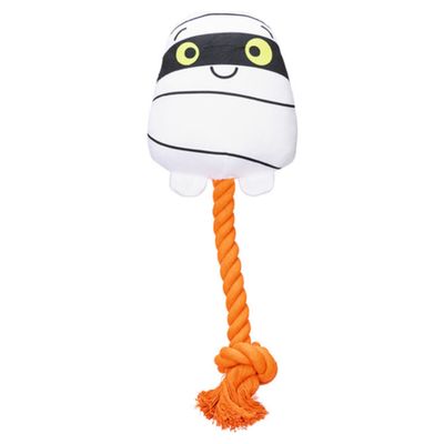 Beeztees Hundespielzeug Halloween Geist mit Seil weiß/orange