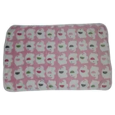 Pettimania Fleece Decke mit Elefanten-Motiv pink Pettimania Fleece Decke mit Elefanten-Motiv pink