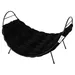 D&D Metallbett Baily Fleece schwarz