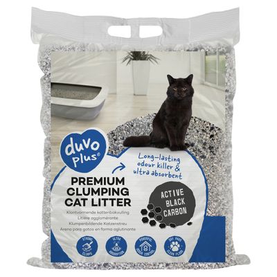 Duvo+ Katzenstreu Premium Active Black Carbon 12 kg