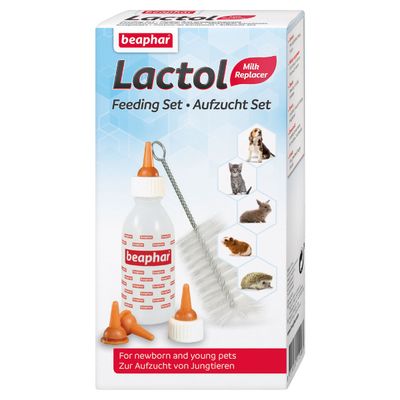 Beaphar Lactol Aufzucht Set für Katzen (Flasche, Bürste & Sauger)