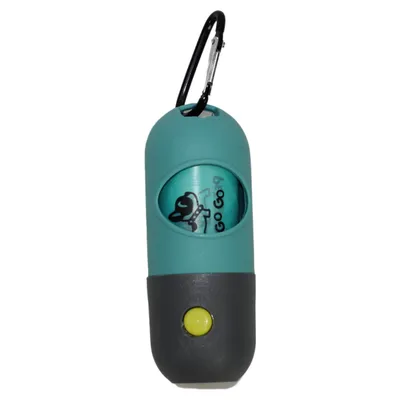 Pettimania Kotbeutelhalter mit Taschenlampe Pettimania Kotbeutelhalter mit Taschenlampe