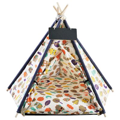 Pettimania Tipi mit Eulenprint für Hunde